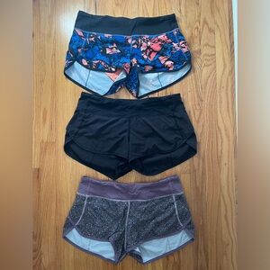 Lululemon speed shorts